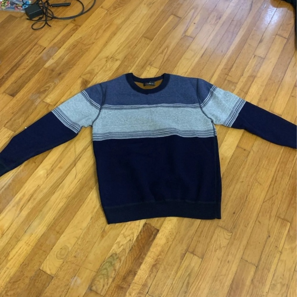 Stripe mens heat tech Sweater